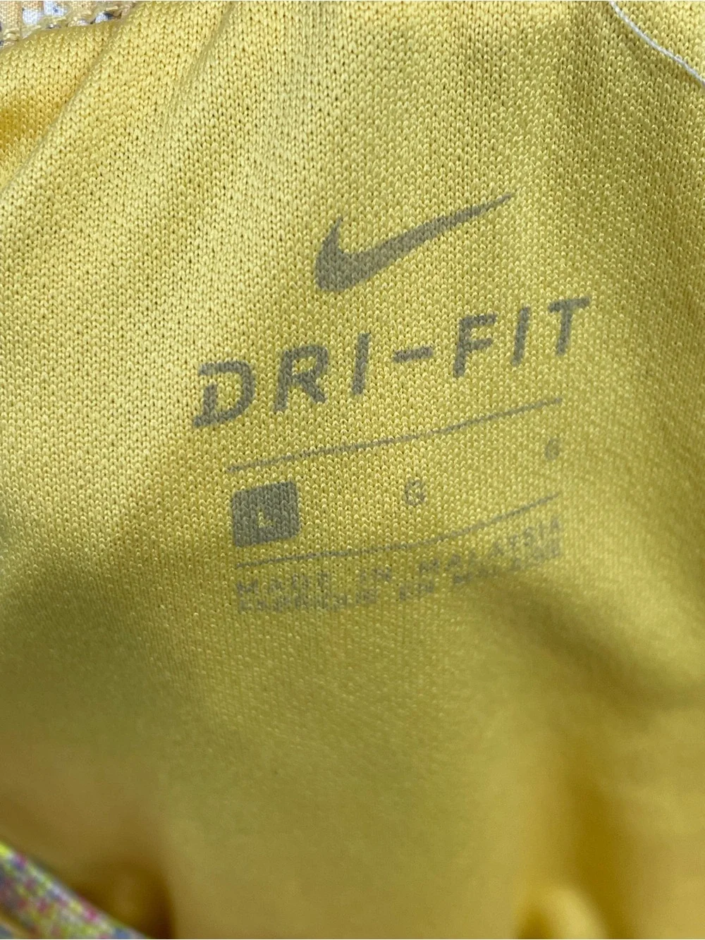 Nike Dri-FIT Printed Tempo Running Shorts Yellow Pink L